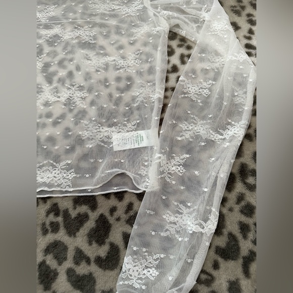 Aerie Level Up Lace Layering T-shirt in Soft Muslin Size Small - Picture 7 of 17